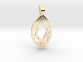 Marquise cut [pendant] in Vermeil