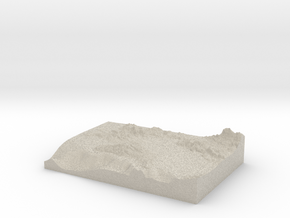 Model of Quebrada Mamey in Natural Sandstone