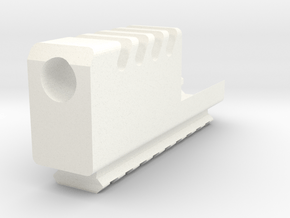 Strike Frame Compensator MK. II w/Rail for G17 G18 in White Smooth Versatile Plastic