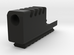Strike Frame Compensator MK. II w/Rail for G17 G18 in Black Smooth Versatile Plastic