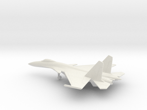 Sukhoi Su-33 Flanker-D in White Natural Versatile Plastic: 1:200