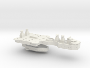 1/700 D Class Panzerschiffe Superstructure in White Natural Versatile Plastic