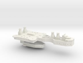 1/600 D Class Panzerschiffe Superstructure in White Natural Versatile Plastic