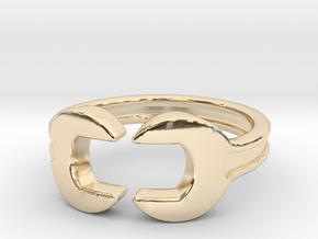 Wrench ring [sizable ring] in Vermeil