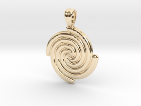 Life's spirals [pendant] in Vermeil