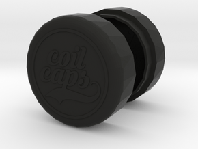 COIL CAPS in Black Smooth Versatile Plastic