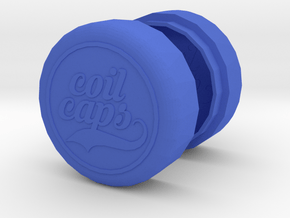 COIL CAPS in Blue Smooth Versatile Plastic