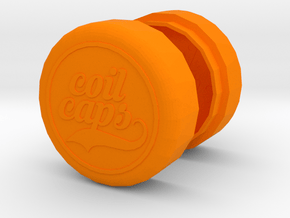 COIL CAPS in Orange Smooth Versatile Plastic