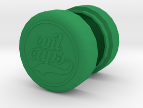 COIL CAPS in Green Smooth Versatile Plastic