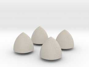 Solid of Constant Width - Set of 4 in Natural Sandstone