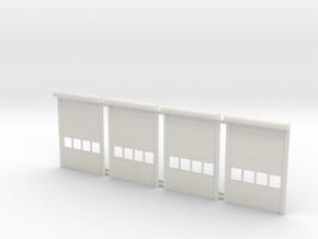 Truck Dealership Doors in White Natural Versatile Plastic: 1:64 - S