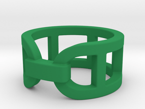 Jeffrey Opel Fancy Ring Size 6 in Green Smooth Versatile Plastic