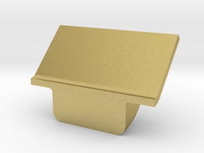 1:8 Scale Ore Car Rib Cap in Natural Brass