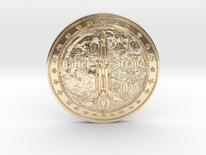 To the MOOOOON! Barter & Trade Golden Age Coin in 14K Yellow Gold