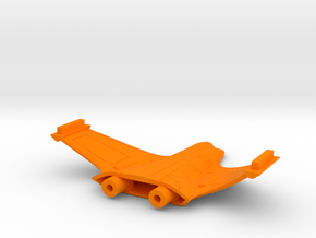 1/2500 Ambassador Concept Secondary Hull Rear in Orange Smooth Versatile Plastic