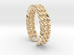 Links knot [sizable open ring] in Vermeil