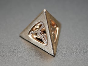 Thoroughly Modern d4 Mini in Natural Bronze