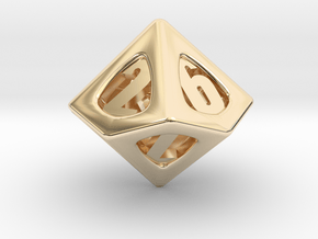 Thoroughly Modern d10 Mini in 14K Yellow Gold