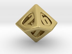 Thoroughly Modern d10 Mini in Natural Brass