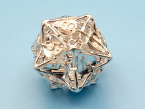 Botanical Die20 (Aspen) Mini in Natural Silver