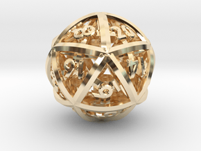 Electron d20 in 14K Yellow Gold