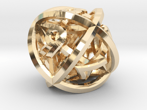 Electron d8 in 14K Yellow Gold