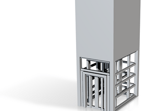 N Scale Station Platform Elevator w cage H47 in Tan Fine Detail Plastic
