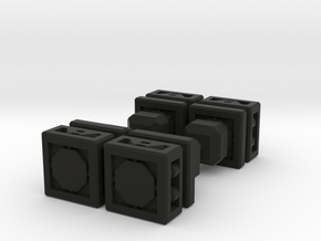 TF CW FoC Combiner Adapter Set of 4 in Black Smooth Versatile Plastic