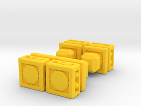 TF CW FoC Combiner Adapter Set of 4 in Yellow Smooth Versatile Plastic