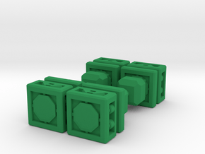 TF CW FoC Combiner Adapter Set of 4 in Green Smooth Versatile Plastic