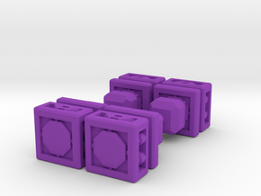 TF CW FoC Combiner Adapter Set of 4 in Purple Smooth Versatile Plastic