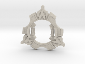 Beyblade Spin Cutter-2 | Anime Attack Ring in Natural Sandstone