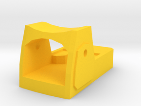 DIY Mini-RMR Reflex Sight (No Rail Mount) in Yellow Smooth Versatile Plastic