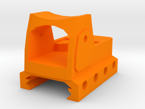 Mini-RMR Reflex Sight for Picatinny Rail in Orange Smooth Versatile Plastic