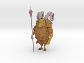 Goat with spear in Matte High Definition Full Color