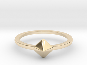 pyramid in 14k Gold Plated Brass