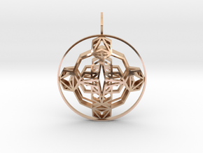 Seal of Evolution (Double-Domed) in 9K Rose Gold 
