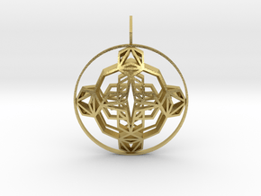 Seal of Evolution (Double-Domed) in Natural Brass