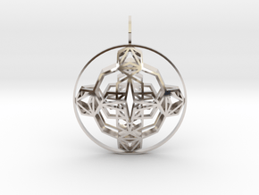 Seal of Evolution (Double-Domed) in Rhodium Plated Brass
