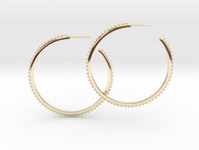 sphered earrings in 14k Gold Plated Brass