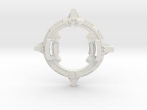 Beyblade Spin Dragoon | Plastic Gen Attack Ring in White Natural Versatile Plastic