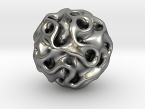 Sphere_gyr_1_6mm in Natural Silver: 6mm