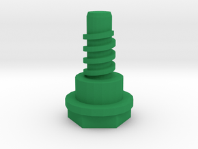 Take-Apart Dino Replacement Screw Type A in Green Smooth Versatile Plastic
