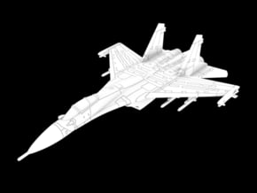 1:100 Scale J-11B Flanker L (Loaded, Gear Up) in White Natural Versatile Plastic
