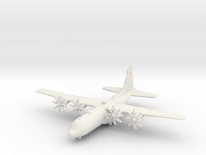 Lockheed Martin C-130J Super Hercules in White Natural Versatile Plastic: 1:500