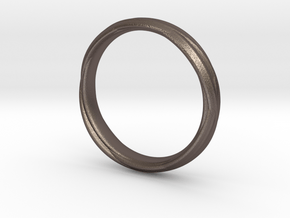 Ring 7c in Polished Bronzed Silver Steel