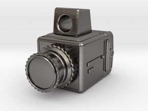 Medium Format Camera Charm (2) in Polished Nickel Steel