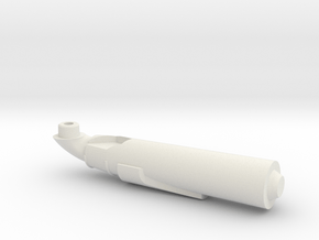 Maketoys Axle-Exhaust Replacement in White Natural Versatile Plastic