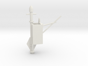 1/200 Richelieu Structure Aft Deck2 Funnel, Mast in White Natural Versatile Plastic