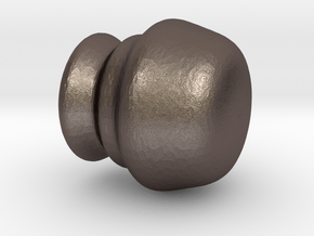 Random Stylish Knob / Handle in Polished Bronzed-Silver Steel: Small